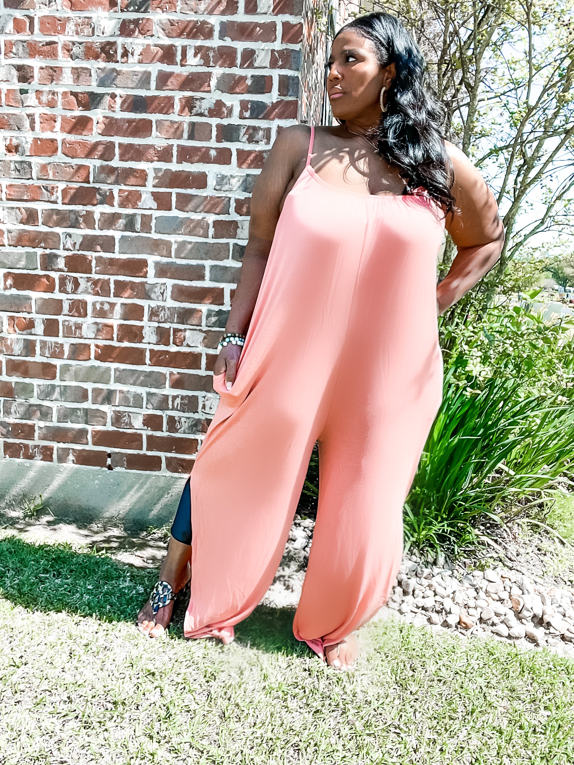 Comfy Collection Jumpsuit | Coral